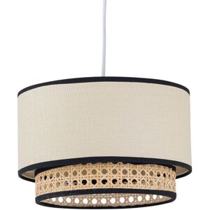 First Choice Lighting Koral - Natural Rattan & Cane 25 cm Easy Fit Two Tier Pendant Shade Natural First Choice Lighting Koral - Natural Rattan & Cane 25 cm Easy Fit Two Tier Pendant Shade Natural