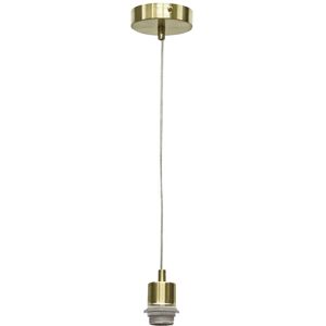 First Choice Lighting Carss - Satin Brass Ceiling Pendant Flex Suspension Kit for Easy Fit Shades in Gold Gold First Choice Lighting Carss - Satin Brass Ceiling Pendant Flex Suspension Kit for Easy Fit Shades in Gold Gold