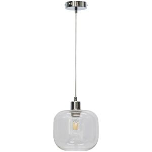 First Choice Lighting Bletch - Clear Glass with Chrome Pendant Fitting Clear First Choice Lighting Bletch - Clear Glass with Chrome Pendant Fitting Clear