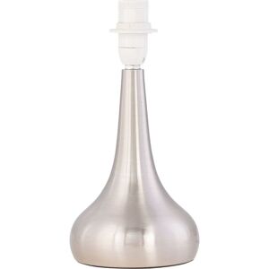 First Choice Lighting Romana - Brushed Chrome 23cm Touch Operated Table Lamp Base in Silver Silver First Choice Lighting Romana - Brushed Chrome 23cm Touch Operated Table Lamp Base in Silver Silver