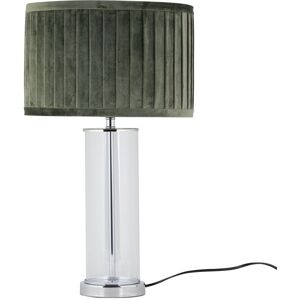 First Choice Lighting Aura - Chrome Table Lamp with Green Pleated Velvet Shade in Silver Silver First Choice Lighting Aura - Chrome Table Lamp with Green Pleated Velvet Shade in Silver Silver