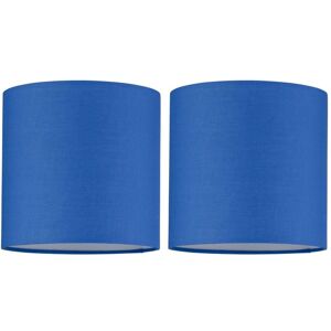 First Choice Lighting Set of 2 Royal Blue Textured Cotton 17cm Table Lamp Shades Blue First Choice Lighting Set of 2 Royal Blue Textured Cotton 17cm Table Lamp Shades Blue