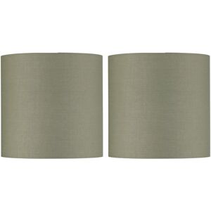 First Choice Lighting Set of 2 Sage Green Textured Cotton 17cm Table Lamp Shades Green First Choice Lighting Set of 2 Sage Green Textured Cotton 17cm Table Lamp Shades Green