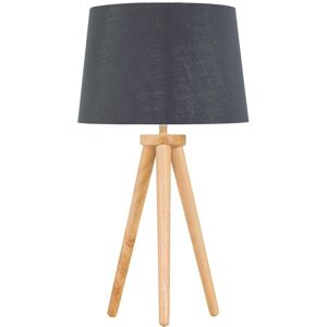 First Choice Lighting Voyage - Light Oak Table Lamp Bedside Light with Grey & Silver Shade in Brown Brown First Choice Lighting Voyage - Light Oak Table Lamp Bedside Light with Grey & Silver Shade in Brown Brown