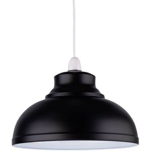 First Choice Lighting Dome - Black Easy Fit Metal Pendant Shade Black First Choice Lighting Dome - Black Easy Fit Metal Pendant Shade Black