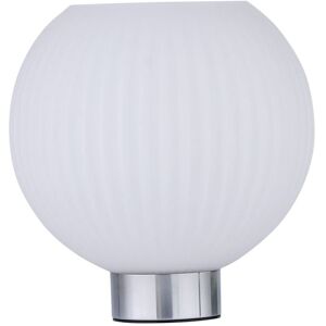 First Choice Lighting Betchley - Battery Operated Chrome Lamp with White Glass in Silver Silver First Choice Lighting Betchley - Battery Operated Chrome Lamp with White Glass in Silver Silver