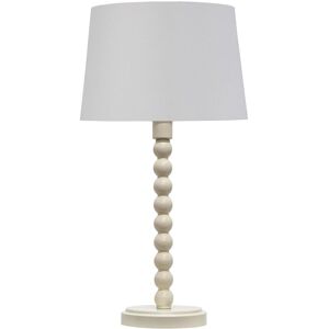 First Choice Lighting Bobbin - Ivory Lamp with White & Chrome Shade White First Choice Lighting Bobbin - Ivory Lamp with White & Chrome Shade White