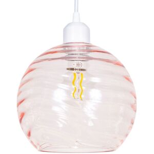 Happy Homewares - HH190 - Pink - Glass - Lamp Shade Happy Homewares - HH190 - Pink - Glass - Lamp Shade
