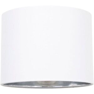 Happy Homewares Contemporary Cotton Lamp/Light Shade with Shiny Paper Inner in White Size: 8 inches White 8 inches Happy Homewares Contemporary Cotton Lamp/Light Shade with Shiny Paper Inner in White Size: 8 inches White 8 inches