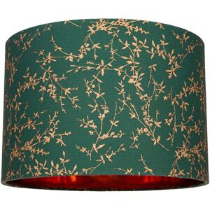 Happy Homewares - 12in Cotton Drum Shade - Forest Green - Lamp Shade Happy Homewares - 12in Cotton Drum Shade - Forest Green - Lamp Shade