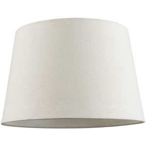 Happy Homewares Contemporary Off-White Linen Fabric Drum Lampshade with Cotton Inner in White Size: 12 inches White 12 inches Happy Homewares Contemporary Off-White Linen Fabric Drum Lampshade with Cotton Inner in White Size: 12 inches White 12 inches
