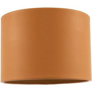 Happy Homewares Classic Faux Leather Drum Lamp Shade with Inner Cotton Lining in Mustard Size: 10 inches Mustard 10 inches Happy Homewares Classic Faux Leather Drum Lamp Shade with Inner Cotton Lining in Mustard Size: 10 inches Mustard 10 inches