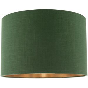 Happy Homewares Modern Textured Cotton Lamp Shade with Brushed Gold Inner Lining in Dark Green Size: 12 inches Dark Green 12 inches Happy Homewares Modern Textured Cotton Lamp Shade with Brushed Gold Inner Lining in Dark Green Size: 12 inches Dark Green 12 inches