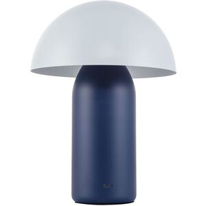 Happy Homewares Modern Rechargeable Mushroom Table Lamp with Touch Dimmer Button in Midnight Size: 14 inches Midnight 14 inches Happy Homewares Modern Rechargeable Mushroom Table Lamp with Touch Dimmer Button in Midnight Size: 14 inches Midnight 14 inches