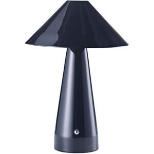 Happy Homewares Modern Rechargeable Touch Dimmable Table Lamp with Matching Wide Metal Shade in Black Black Happy Homewares Modern Rechargeable Touch Dimmable Table Lamp with Matching Wide Metal Shade in Black Black