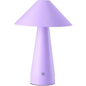 Happy Homewares Modern Rechargeable Touch Dimmable Table Lamp with Matching Wide Metal Shade in Lilac Lilac Happy Homewares Modern Rechargeable Touch Dimmable Table Lamp with Matching Wide Metal Shade in Lilac Lilac