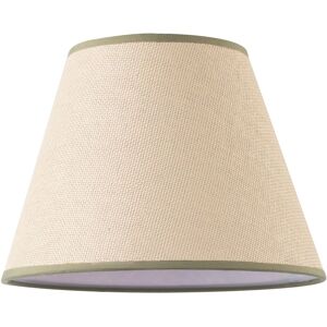 Happy Homewares Traditional Rattan Tweed Lamp Shade with Coloured Cotton Fabric Trims in Olive Size: 10 inches Olive 10 inches Happy Homewares Traditional Rattan Tweed Lamp Shade with Coloured Cotton Fabric Trims in Olive Size: 10 inches Olive 10 inches