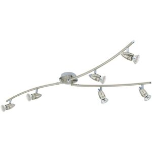 Loops Model g00288 Satin Nickel Chrome Flush Ceiling Light - Ceiling Light Loops Model g00288 Satin Nickel Chrome Flush Ceiling Light - Ceiling Light