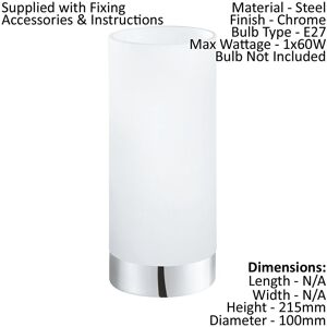 Chroma E27 Round Satin Glass Table Lamp - Table Lamp Chroma E27 Round Satin Glass Table Lamp - Table Lamp