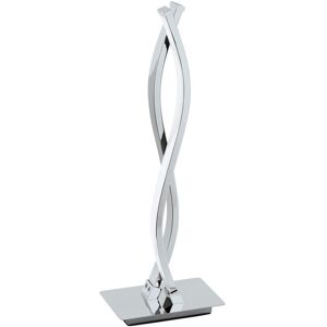 Loops Table Lamp Chrome Shade White Plastic In Line Switch Bulb LED 2x5W - Table Lamp Loops Table Lamp Chrome Shade White Plastic In Line Switch Bulb LED 2x5W - Table Lamp