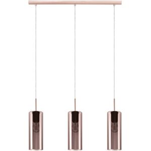 Satin Nickel Copper Pendant Light - 3x15W - Pendant Light Satin Nickel Copper Pendant Light - 3x15W - Pendant Light