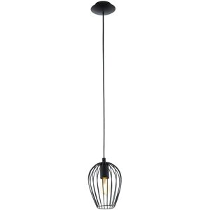 Loops Hanging Ceiling Pendant Light Black Wire Cage 1x 60W E27 Hallway Feature Lamp Black Loops Hanging Ceiling Pendant Light Black Wire Cage 1x 60W E27 Hallway Feature Lamp Black