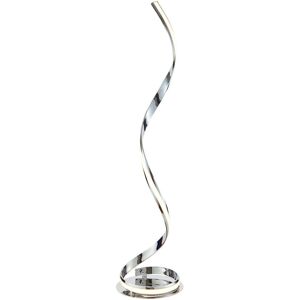 Loops Chrome White Acrylic Floor Lamp - Complete Indoor Light Loops Chrome White Acrylic Floor Lamp - Complete Indoor Light