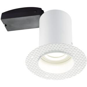 Loops Plaster-In Fire Rated Ceiling Downlight - 50W GU10 Reflector LED - Trimless - Indoor Lighting Loops Plaster-In Fire Rated Ceiling Downlight - 50W GU10 Reflector LED - Trimless - Indoor Lighting