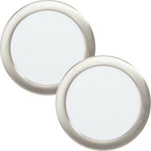 Loops 2 PACK Wall / Ceiling Flush Downlight Satin Nickel Spotlight 10.5W LED in Metallics Metallics Loops 2 PACK Wall / Ceiling Flush Downlight Satin Nickel Spotlight 10.5W LED in Metallics Metallics