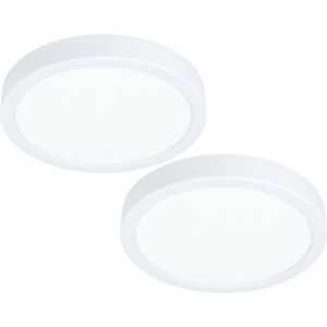 Loops 2 PACK Wall / Ceiling Light White 210mm Round Surface Mounted 16.5W LED 4000K White Loops 2 PACK Wall / Ceiling Light White 210mm Round Surface Mounted 16.5W LED 4000K White