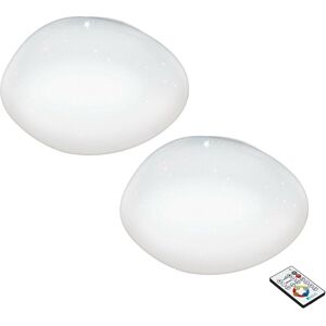 Loops Model 2 Pack - Modern Flush Ceiling Light - White Loops Model 2 Pack - Modern Flush Ceiling Light - White