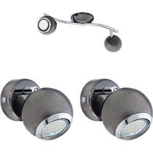 Loops Twin Ceiling Spot Light & 2x Wall Lights - Modern Lighting Set Loops Twin Ceiling Spot Light & 2x Wall Lights - Modern Lighting Set