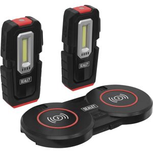 Loops 2 x Magnetic Inspection Light & Dual Charging Base - 3W COB & 1W SMD LED Multicolor Loops 2 x Magnetic Inspection Light & Dual Charging Base - 3W COB & 1W SMD LED Multicolor