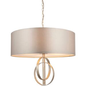 Hampton Antique Silver Ceiling Pendant Light - 5 Bulb Fitting Hampton Antique Silver Ceiling Pendant Light - 5 Bulb Fitting