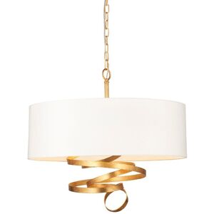 Loops Gold Leaf Ribbon Pendant Light - Indoor Pendant Loops Gold Leaf Ribbon Pendant Light - Indoor Pendant