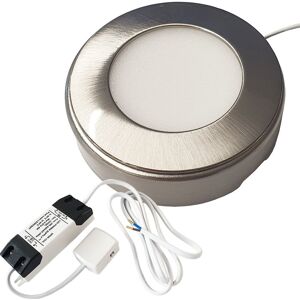 Loops 1x BRUSHED NICKEL Round Surface or Flush Under Cabinet Kitchen Light & Driver Kit - Natural White LED in Metallics Metallics Loops 1x BRUSHED NICKEL Round Surface or Flush Under Cabinet Kitchen Light & Driver Kit - Natural White LED in Metallics Metallics