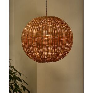 Dibor Traditional Roscoe Rattan Round Easy Fit Decor Ceiling Shade H30 x D35cm in Beige Beige Dibor Traditional Roscoe Rattan Round Easy Fit Decor Ceiling Shade H30 x D35cm in Beige Beige