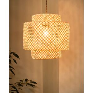 Dibor Traditional Bamboo Easy Fit Decor Ceiling Shade H30 x D30cm in Beige Beige Dibor Traditional Bamboo Easy Fit Decor Ceiling Shade H30 x D30cm in Beige Beige