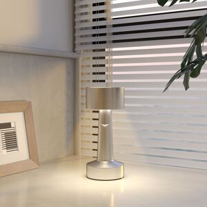 HOMCOM Rechargeable Table Lamp with 3 Colour LED Lighting Touch Control in Silver Silver HOMCOM Rechargeable Table Lamp with 3 Colour LED Lighting Touch Control in Silver Silver