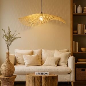 CGC Lighting 'Tulul' Extra Large 80 cm Hand Made Bamboo Easy Fit Lampshade in Natural Natural CGC Lighting 'Tulul' Extra Large 80 cm Hand Made Bamboo Easy Fit Lampshade in Natural Natural