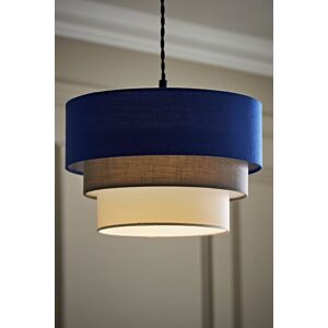 ValueLights Aztec Three Tier Easy Fit Fabric Ceiling Pendant Lamp Shade with Bulb in Blue Blue ValueLights Aztec Three Tier Easy Fit Fabric Ceiling Pendant Lamp Shade with Bulb in Blue Blue
