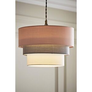 ValueLights Aztec Three Tier Easy Fit Fabric Ceiling Pendant Lamp Shade with Bulb in Pink Pink ValueLights Aztec Three Tier Easy Fit Fabric Ceiling Pendant Lamp Shade with Bulb in Pink Pink