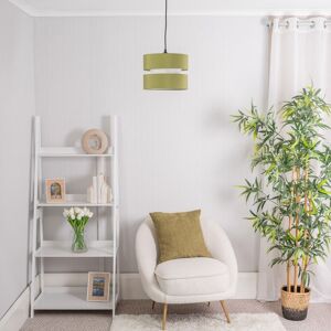 ValueLights Sophia Pair of Two Small 26cm Drum Easy Fit Ceiling Light Lamp Shades in Olive Size: 10 inches Olive 10 inches ValueLights Sophia Pair of Two Small 26cm Drum Easy Fit Ceiling Light Lamp Shades in Olive Size: 10 inches Olive 10 inches