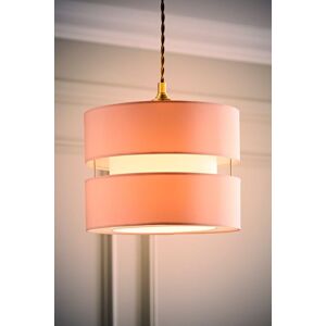 ValueLights Sophia Small 26cm Drum Easy Fit Ceiling Light Lamp Shade with Bulb in Dusty Pink Size: 10 inches Dusty Pink 10 inches ValueLights Sophia Small 26cm Drum Easy Fit Ceiling Light Lamp Shade with Bulb in Dusty Pink Size: 10 inches Dusty Pink 10 inches