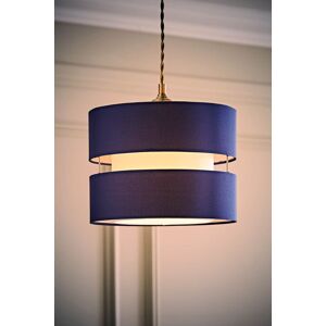 ValueLights Sophia Small 26cm Drum Easy Fit Ceiling Light Lamp Shade with Bulb in Navy Size: 10 inches Navy 10 inches ValueLights Sophia Small 26cm Drum Easy Fit Ceiling Light Lamp Shade with Bulb in Navy Size: 10 inches Navy 10 inches