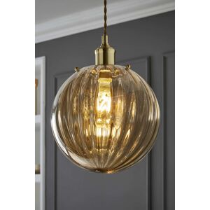 ValueLights Chessy Ribbed Glass Globe Easy Fit Lamp Shade with LED Bulb in Gold Gold ValueLights Chessy Ribbed Glass Globe Easy Fit Lamp Shade with LED Bulb in Gold Gold