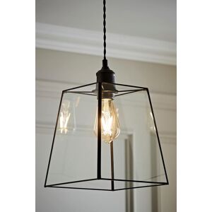 ValueLights Susie Glass Pendant Lantern Case Easy Fit Lamp Shade with LED Bulb in Black Black ValueLights Susie Glass Pendant Lantern Case Easy Fit Lamp Shade with LED Bulb in Black Black