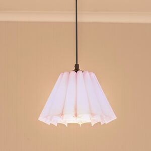 ValueLights Lauren Fabric Pleated Scallop Edge Tapered Lamp Shade with LED Bulb in Lilac Lilac ValueLights Lauren Fabric Pleated Scallop Edge Tapered Lamp Shade with LED Bulb in Lilac Lilac