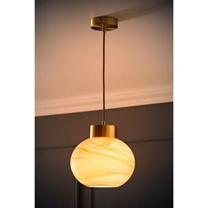 ValueLights Sookie Alabaster Glass Gold Capped Ceiling Pendant Light with LED Bulb in Cream Cream ValueLights Sookie Alabaster Glass Gold Capped Ceiling Pendant Light with LED Bulb in Cream Cream