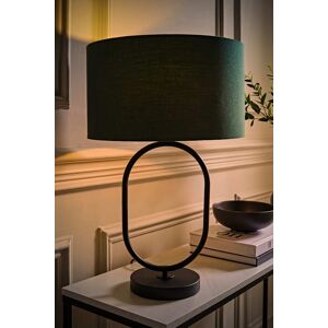 ValueLights Antonia Fabric Drum Lamp Shade Matte Black Oval Table Lamp with Bulb in Bottle Green Bottle Green ValueLights Antonia Fabric Drum Lamp Shade Matte Black Oval Table Lamp with Bulb in Bottle Green Bottle Green
